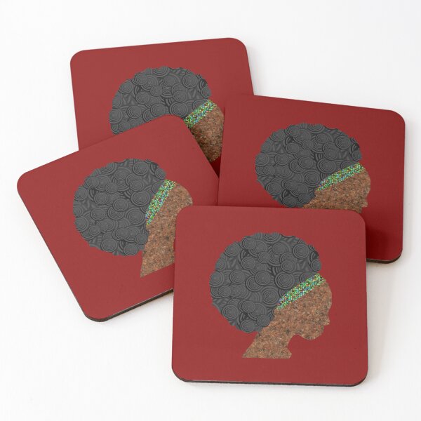 Item preview, strong black woman silhouette  designed and sold by SunsetSpectrum.