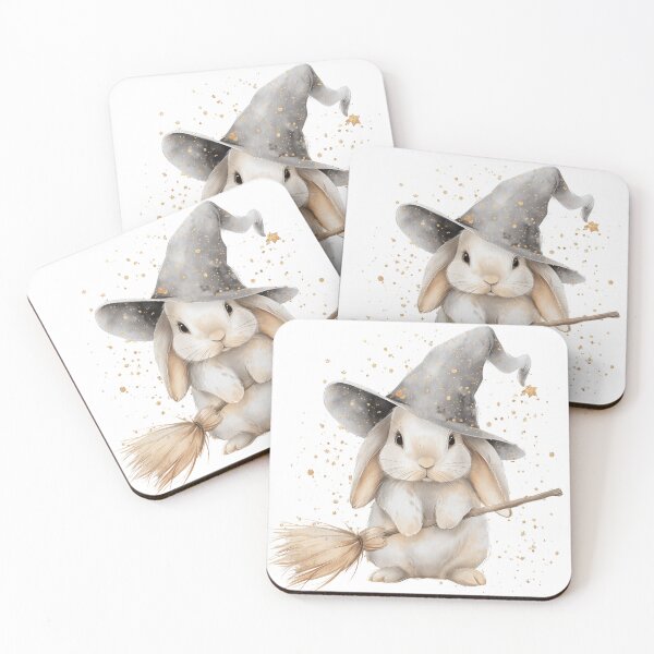 Item preview, Adorable Witch Bunny with Broom designed and sold by Shirtory.