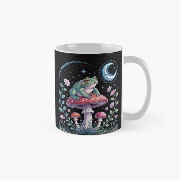 Item preview, Dream Frog on Mushroom – Magical Night Art designed and sold by FusiTink.