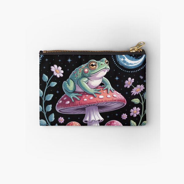 Item preview, Dream Frog on Mushroom – Magical Night Art designed and sold by FusiTink.