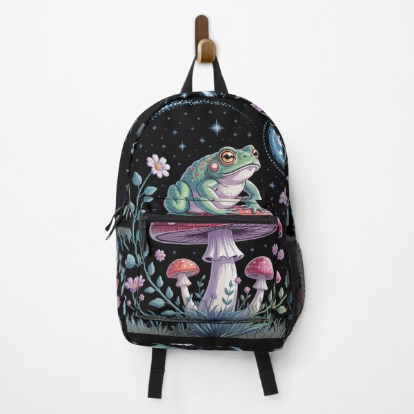 Item preview, Dream Frog on Mushroom – Magical Night Art designed and sold by FusiTink.
