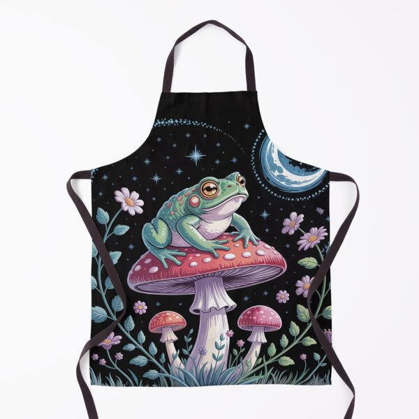 Item preview, Dream Frog on Mushroom – Magical Night Art designed and sold by FusiTink.