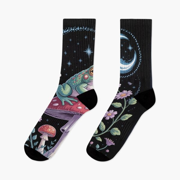 Item preview, Dream Frog on Mushroom – Magical Night Art designed and sold by FusiTink.