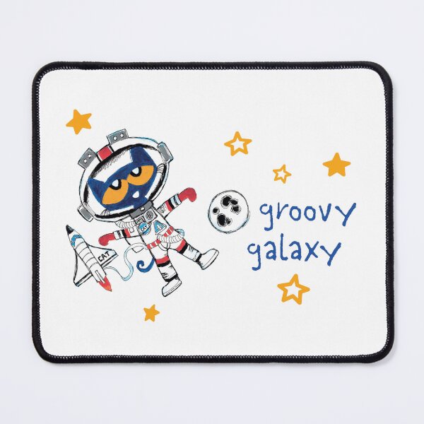 Item preview, Pete the Groovy Astronaut Cat - in space! designed and sold by YonderAndBeyond.