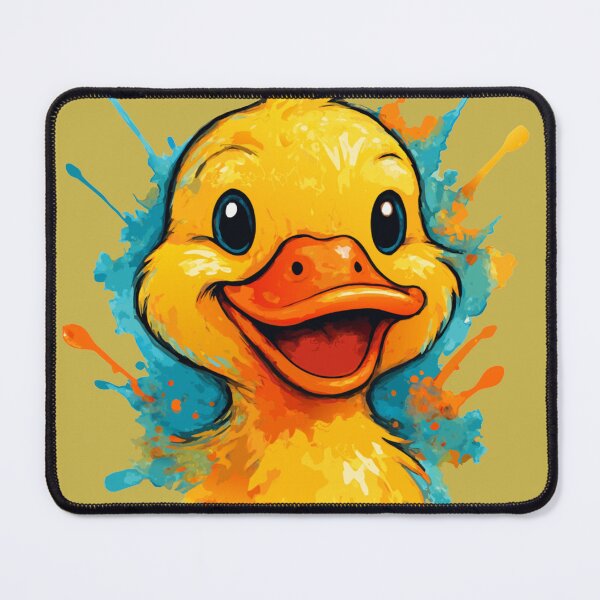 Item preview, Happy Duck Cartoon Splash Art – Bright, Playful & Adorable Design designed and sold by Royalsticker.