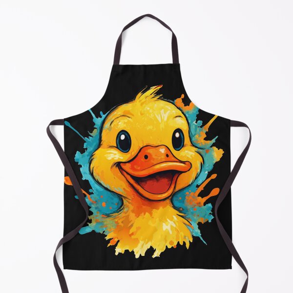 Item preview, Happy Duck Cartoon Splash Art – Bright, Playful & Adorable Design designed and sold by Royalsticker.