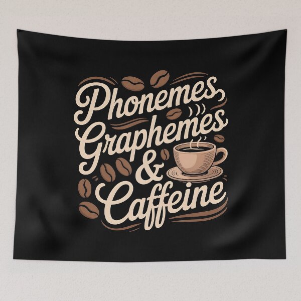 Item preview, Phonemes Graphemes And Caffeine designed and sold by Redgiant87x.