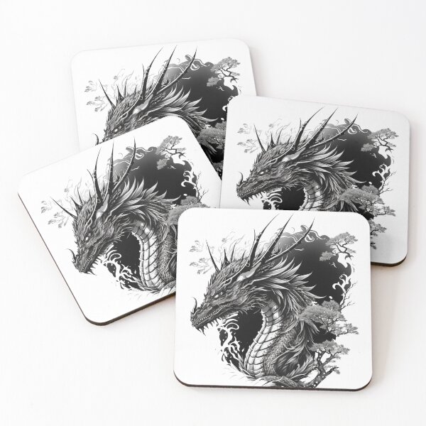 Item preview, MONOCROMATIC  Dragon Masterpiece designed and sold by CleverCulture.