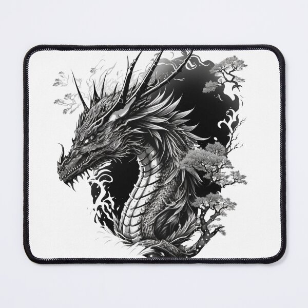 Item preview, MONOCROMATIC Dragon Masterpiece designed and sold by CleverCulture.