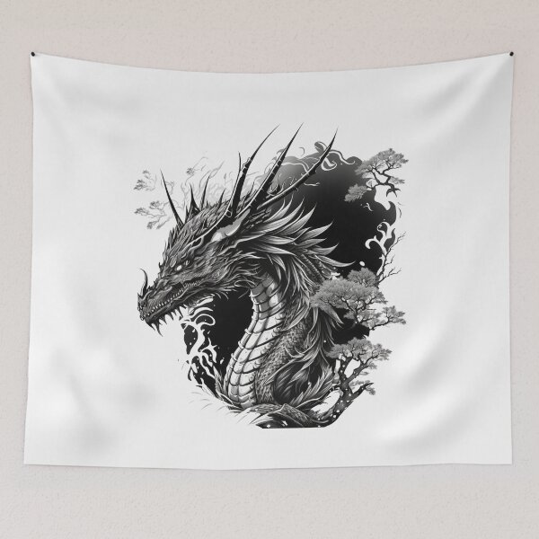 Item preview, MONOCROMATIC  Dragon Masterpiece designed and sold by CleverCulture.