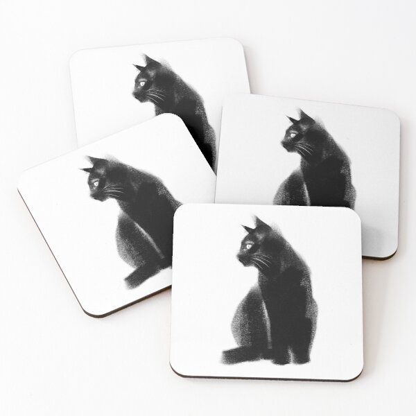 Item preview, Black Cat Charcoal Art designed and sold by otofnovr.