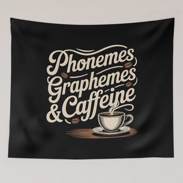 Item preview, Phonemes Graphemes And Caffeine designed and sold by Redgiant87x.