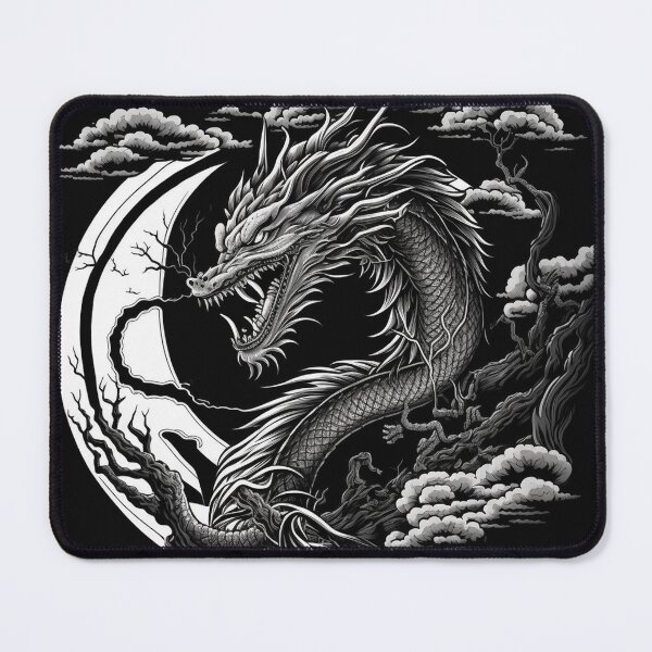 Item preview, MONOCROMATIC Dragon Masterpiece designed and sold by CleverCulture.