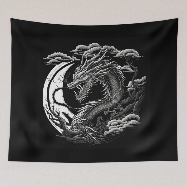 Item preview,  MONOCROMATIC  Dragon Masterpiece designed and sold by CleverCulture.
