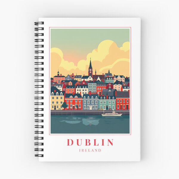 Item preview, Dublin Ireland Illustration – Ha’penny Bridge, Georgian Doors & Irish Soul designed and sold by MapMyMiles.