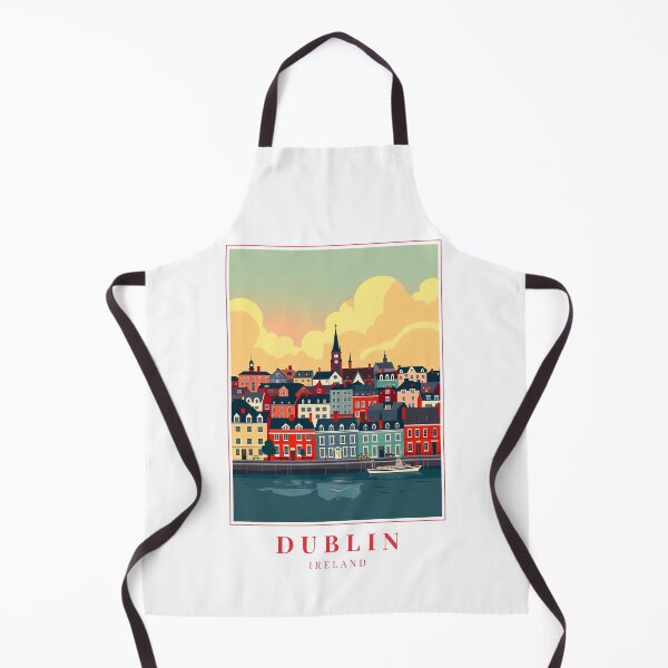 Item preview, Dublin Ireland Illustration – Ha’penny Bridge, Georgian Doors & Irish Soul designed and sold by MapMyMiles.