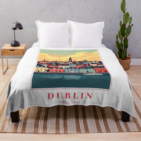 Item preview, Dublin Ireland Illustration – Ha’penny Bridge, Georgian Doors & Irish Soul designed and sold by MapMyMiles.