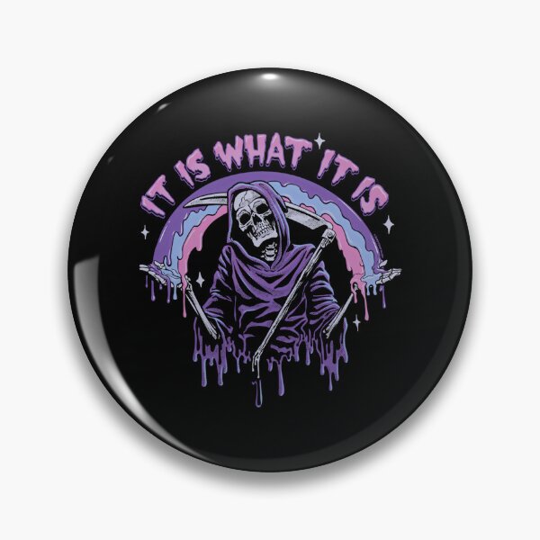 Item preview,  Death  It Is What It Is  Pastel Goth Grim Reaper Drip designed and sold by LisaTrzupek.
