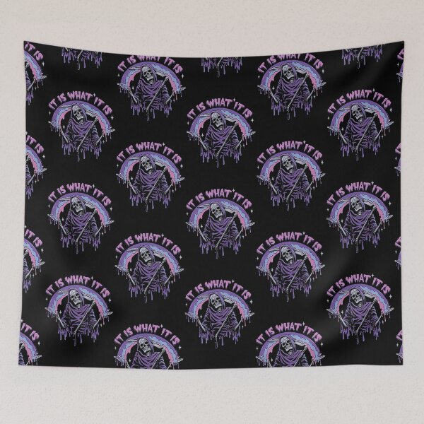 Item preview,  Death  It Is What It Is  Pastel Goth Grim Reaper Drip designed and sold by LisaTrzupek.