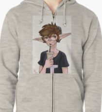 A Drink Zipped Hoodie