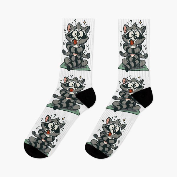 Item preview, Funny Yoga Raccoon designed and sold by SnappyPNG.