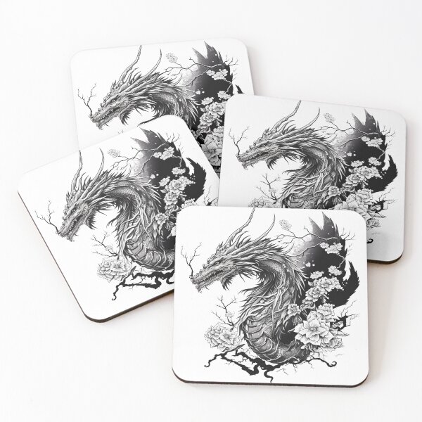 Item preview, MONOCROMATIC  Dragon Masterpiece designed and sold by CleverCulture.