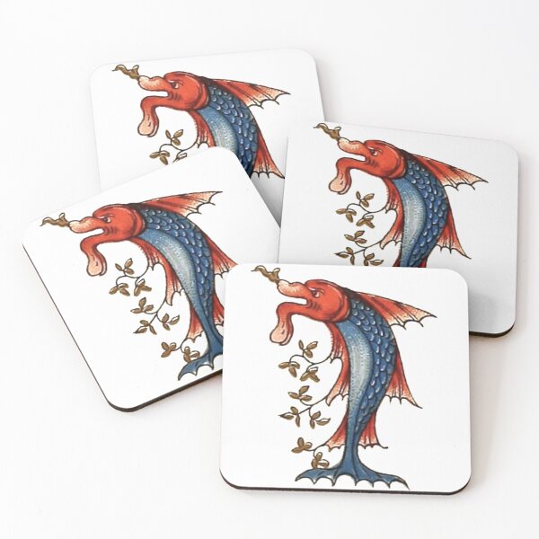 Item preview, Medieval Manuscript Fish Illustration designed and sold by HawthorneFlame.
