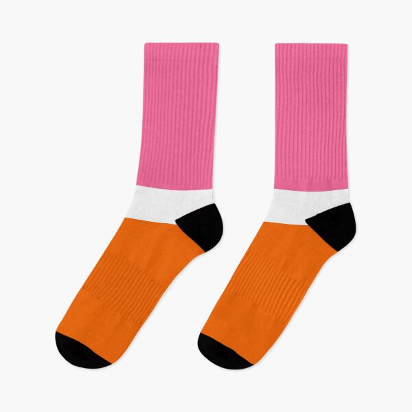 Item preview, Pink White Orange Plain Color Block  designed and sold by PatternTitan.