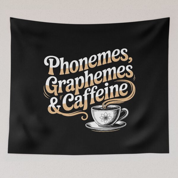 Item preview, Phonemes Graphemes And Caffeine designed and sold by Redgiant87x.