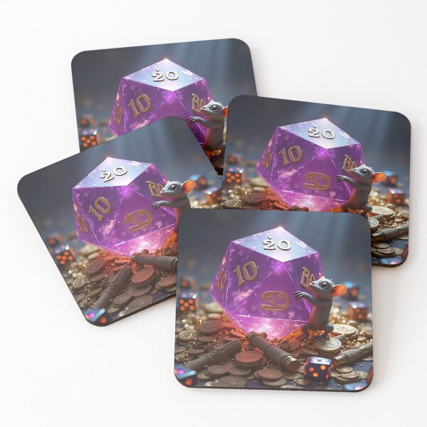 Item preview, The Dice Goblin's Hoard - D&D RPG Gamer Art for Dungeon Masters & Players, Polyhedral Dice Lover Gift designed and sold by Rilindi.