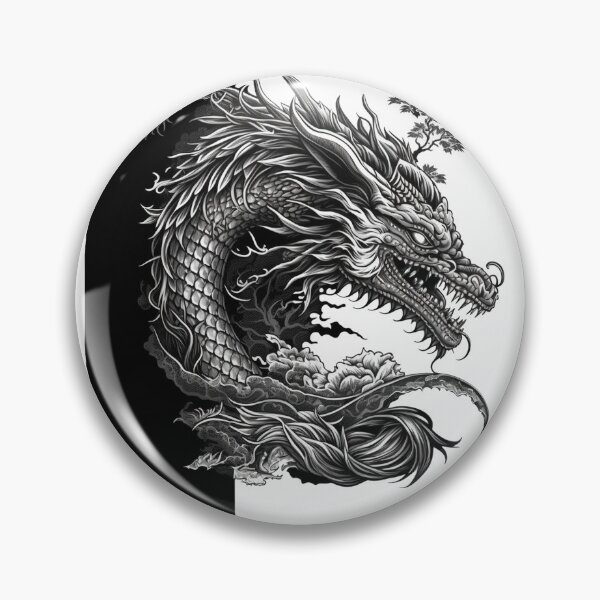 Item preview, MONOCROMATIC  Dragon Masterpiece designed and sold by CleverCulture.