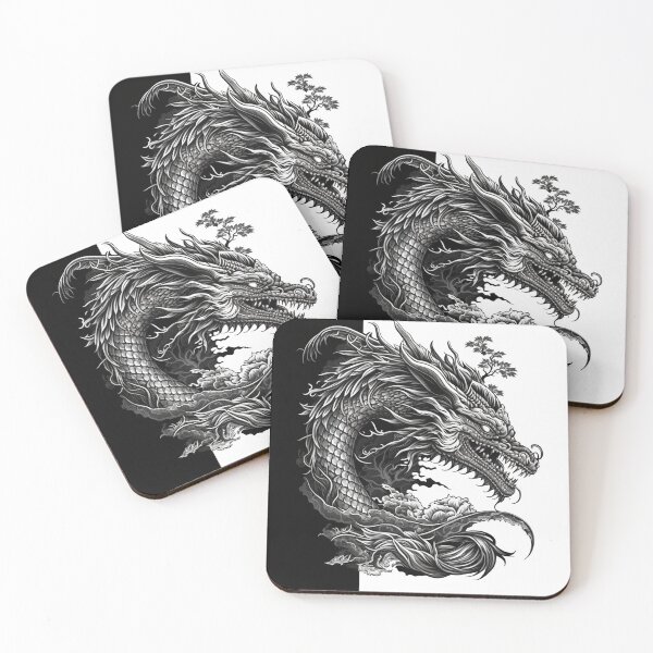 Item preview, MONOCROMATIC  Dragon Masterpiece designed and sold by CleverCulture.
