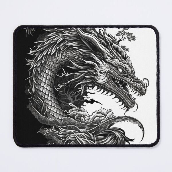 Item preview, MONOCROMATIC Dragon Masterpiece designed and sold by CleverCulture.