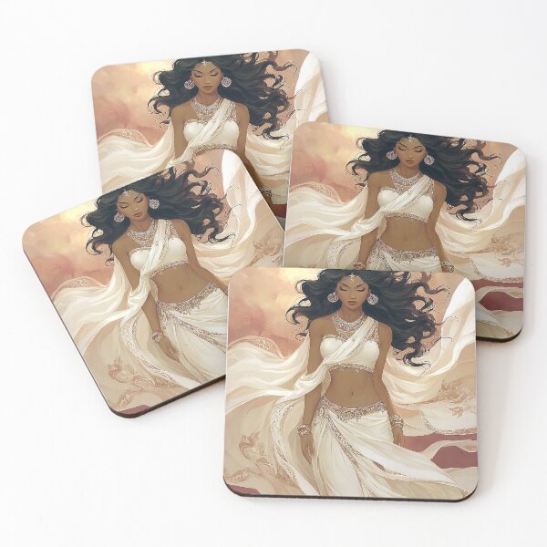 Item preview, Fantasy Bellydancer Apsara in White designed and sold by BandyCo.