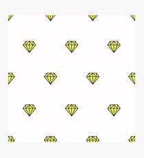 Geometric pattern with linear diamonds Photographic Print