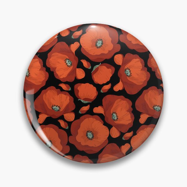 Item preview, Red Poppies Pattern	 designed and sold by KosaUA.