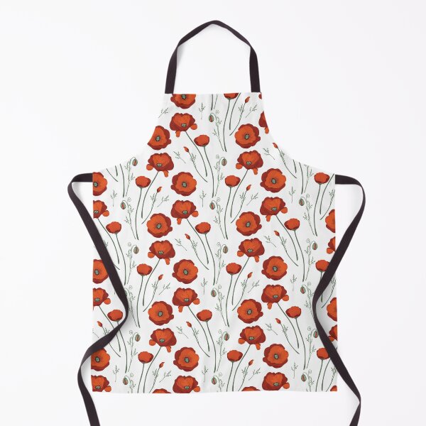 Item preview, Seamless vector pattern of red poppies with high detail, ideal for printing on fabric, banners, wallpaper, wrapping paper	 designed and sold by KosaUA.