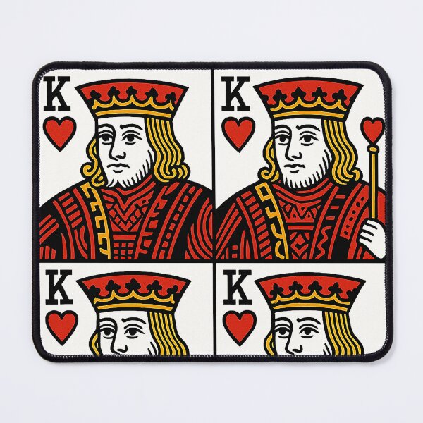 Item preview, Pop Art King of Hearts Pattern designed and sold by weirdfishes123.
