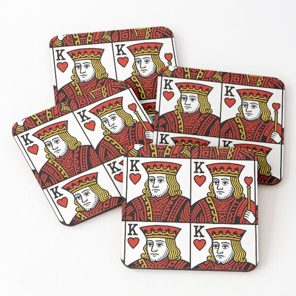 Item preview, Pop Art King of Hearts Pattern designed and sold by weirdfishes123.