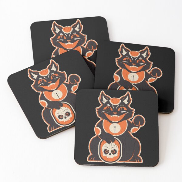 Item preview, Halloween Black Cat Maneki Neko designed and sold by rjamesont.
