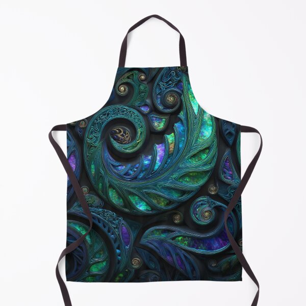 Item preview, New Zealand Māori Paua Pattern Koru Design 477 designed and sold by GrinGalore.