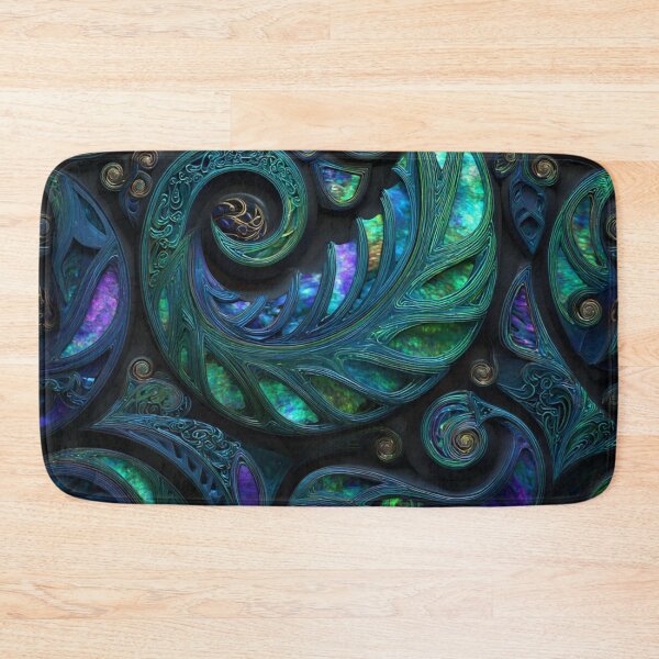 Item preview, New Zealand Māori Paua Pattern Koru Design 477 designed and sold by GrinGalore.