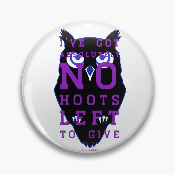 Item preview, No Hoots Left To Give - Purple Owl Sasswear by the Gentleman Robits designed and sold by GentlemanRobits.