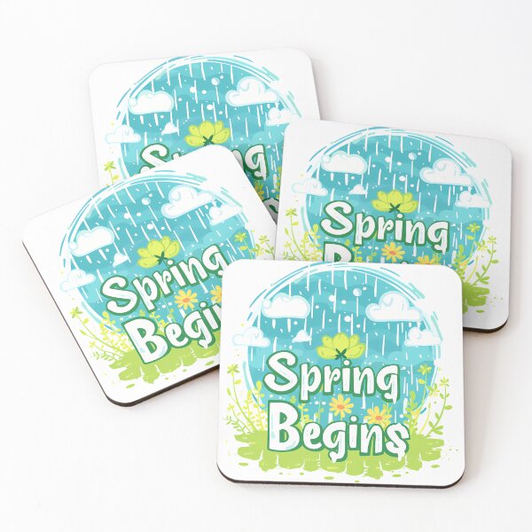 Item preview, Spring Begins – Fresh Seasonal Floral & Rainy Days Graphic Design  designed and sold by DesignArtist.ia.
