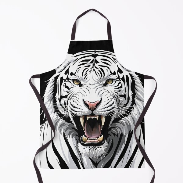 Item preview, Roaring white tiger full of primal energy. designed and sold by MissYouONLY.