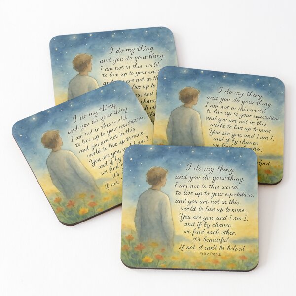 Item preview, Gestalt Prayer Watercolor Art designed and sold by GestaltTees.