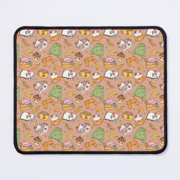 Item preview, Cute Kawaii Autumn Pattern – Cozy Cats, Books, Scarves and Fall Leaves designed and sold by smeraldosecrets.