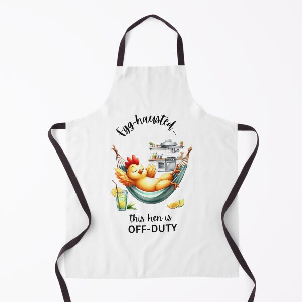 Item preview, Funny hen design, apron, magnet or sticker Housewarming Gift, Hostess Gift designed and sold by CutesyStudio.