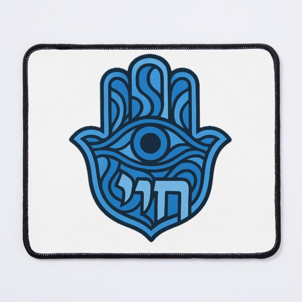 Artikelvorschau, Blaue Hamsa & Chai entworfen und verkauft von SebbanArts.