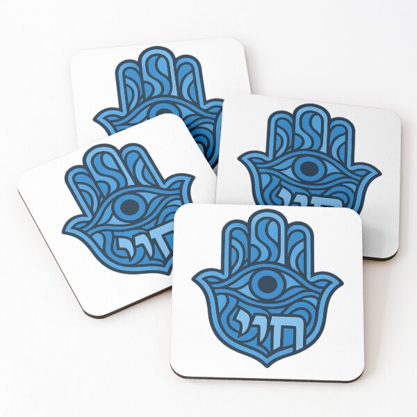 Item preview, Blue Hamsa & Chai designed and sold by SebbanArts.